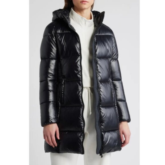 SAVE THE DUCK Jackets & Blazers - *SOLD* SAVE THE DUCK 'INES' Water-Repellent Quilted Puffer Coat, Black